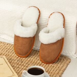 Light brown suede men’s slippers “Tamerlan”